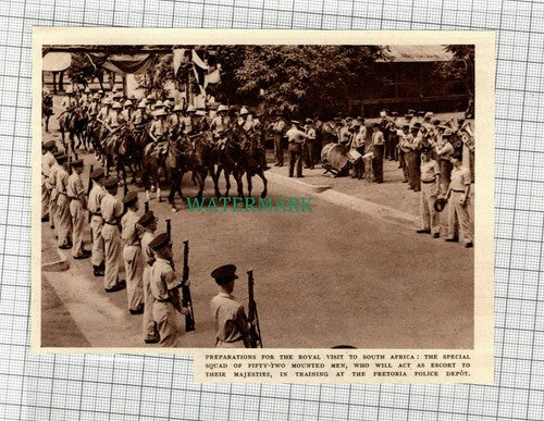 C2368) Pretoria Police Depot South Africa Royal Training - 1947 Clip