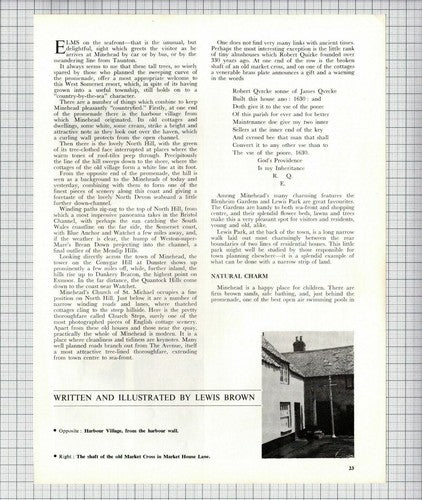 (6499) Minehead Somerset Lewis Brown  - 1969 Article
