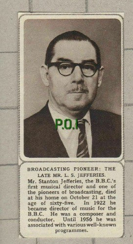 (C48) Mr Stanton Jefferies  BBC Musical Director - Small 1961 Clip