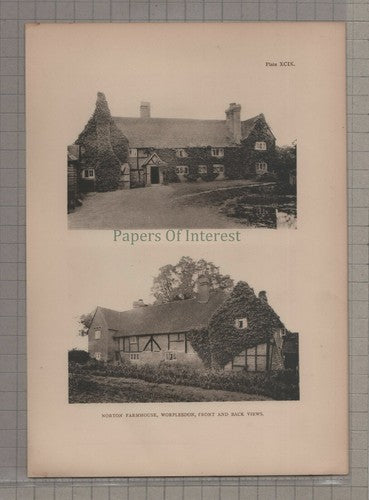 Norton Farmhouse Worplesdon Surrey  - c.1908 Print