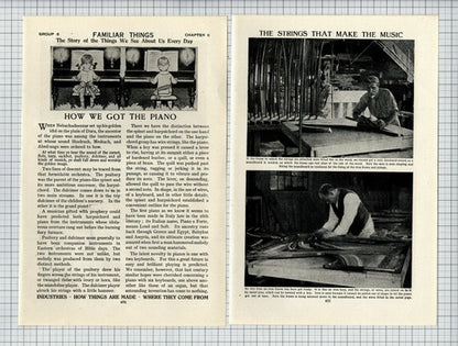Picture Story of a Piano -  Book Article / Print