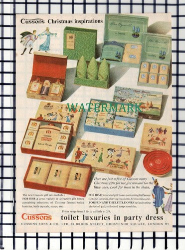 C7282) Cussons  Small Advert - c.1960s Cutting