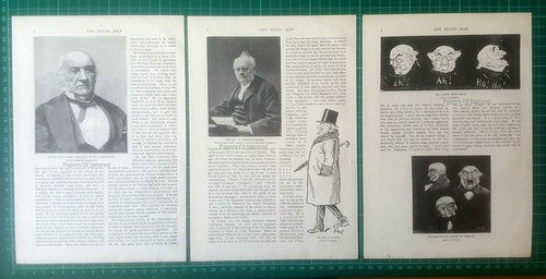 Mr William Gladstone Hawarden Castle Rev J Guinness Rogers - 1896 Article