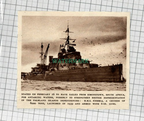C2119) HMS NIGERIA Ship - 1948 Cutting