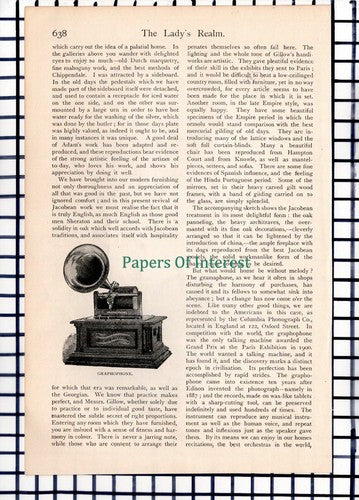 (6794) Messrs Gillow Furniture  - c.1900 Article