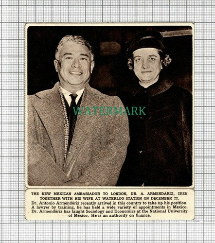 C2858) Dr Antonio Armendariz Mexican Ambassador To London - 1961 Clip