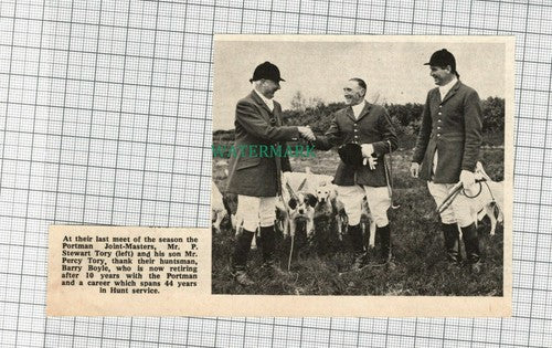 C2071) Portman Hunt Mr P Stewart Tory Percy Barry Boyle - 1969 Clip