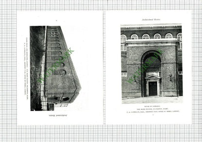 Hillmorton Rugby HM Radio Station F A Llewellyn Architect -  c.1927 Book Prints