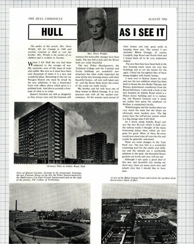 Mrs Doris Wright Toronto Canada   Hull Yorkshire - 1966 Article