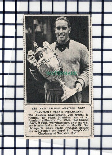 C6523) Frank Stranahan Amateur Gold Champion  - 1948 Cutting