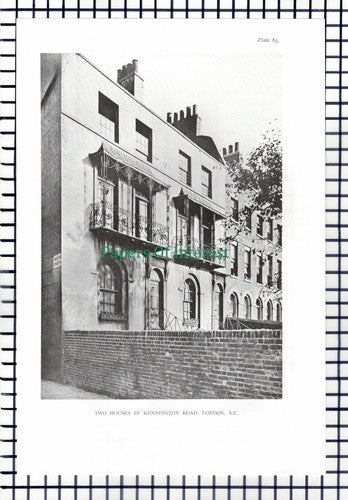 (6920) Doctor's House New Cross London / Kennington Road  Print / Cutting