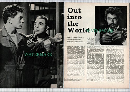 FARLEY GRANGER Actor  Interview  - 1973 Article