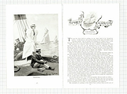 (5965) Yachting New York Yacht Club R S Palmer  - 1897 Article