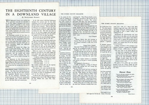 (6168) Kingston Near Lewes Sussex   - 1952 Article