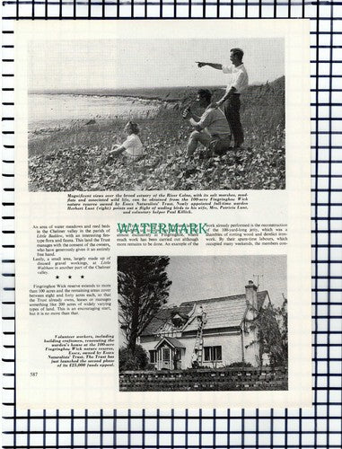 The Essex Naturalists Trust Herbert Dutton Lunt Fingringhoe Wick -1964 Article