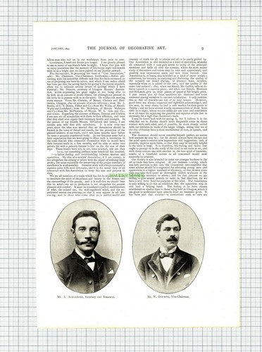 X1192) Paisley & Renfrewshire Master Painters John K Hunter  - 1894 Article