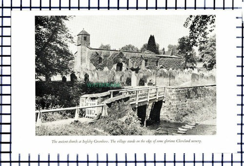 C6484) Guisborough / Ingleby Greenhow  - 1950s Print / Cutting