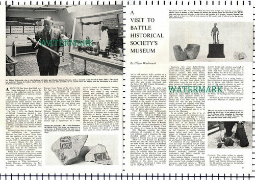 (8447) Mr Hilton Wadsworth  Battle Historical Society  - 1966 Article