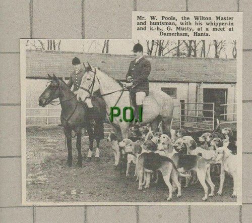 (5270) W Poole Wilton Master G Musty Damerham Hampshire Hunt  - 1969 Clip