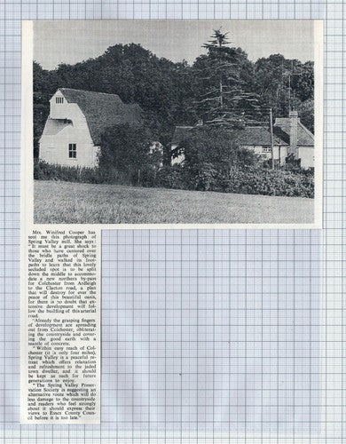 (5594) Spring Valley Mill Ardleigh Essex Winifred Cooper  - 1968 Clip