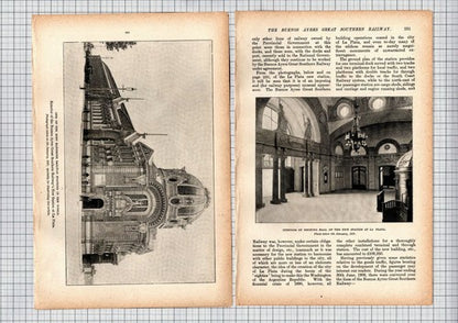 The Buenos Ayres Great Southern Railway - Article In 3 Parts c.1907
