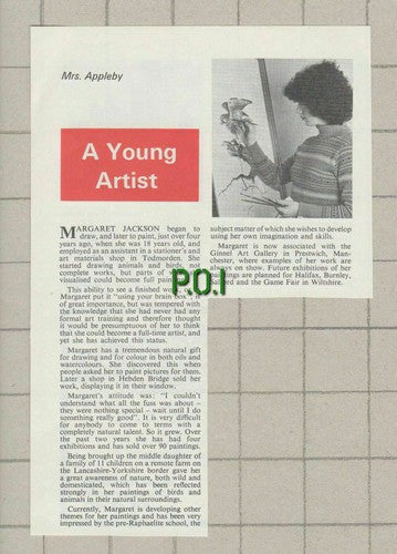 (5517) Margaret Jackson Artist Todmorden Ginnel Art Gallery Manchester - 1979