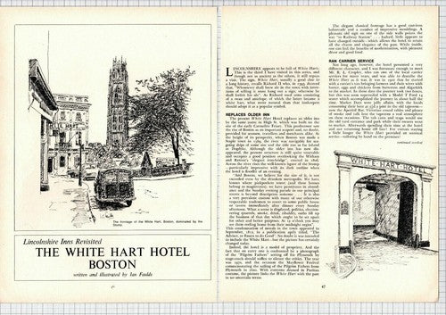 The White Hart Hotel Boston Lincolnshire - 1974 Article / Print