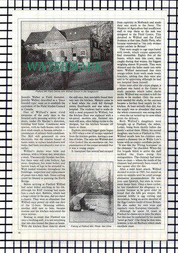 (8354) Wilfred Gooch Flatford Mill Essex  - 1988 Article