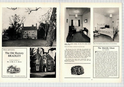 The Old Rectory Bradley Lincolnshire GE Brown - 1974 Article / Print