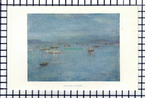 C6456) Oban Bay Scotland - c.1920s Small Print