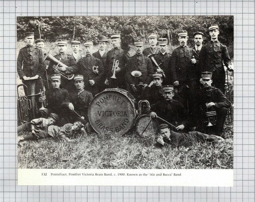 Pontefract Yorkshire Pomfret Victoria Brass Band Ale and Bacca Band - Clipping