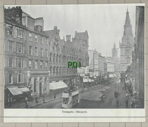 (5657) Trongate Glasgow    - c.1900 Paper Cutting