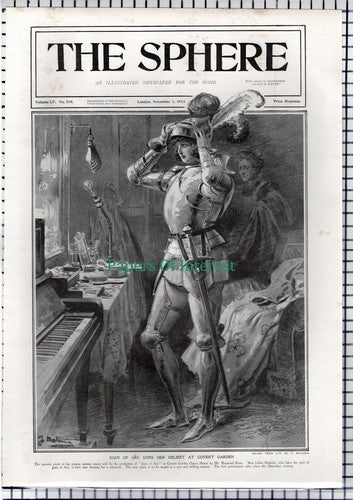 Miss Lillan Grenfelt Actress Covent Garden Theatre   - 1913 Page / Print