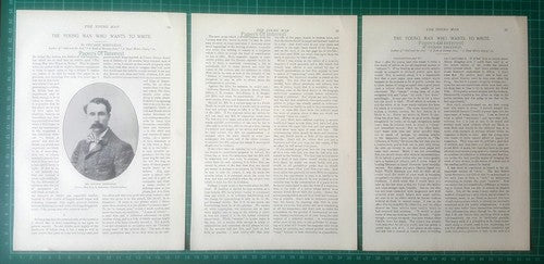 Mr Coulson Kernahan Author  Novelist - 1896 Article / Print