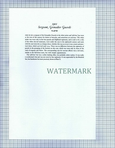 (X362) GRENADIER GUARDS SERGEANT PRINT c.1970