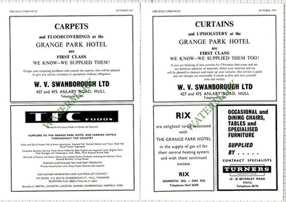 Grange Park Hotel Willerby Hull Ted Every - 1967 Article