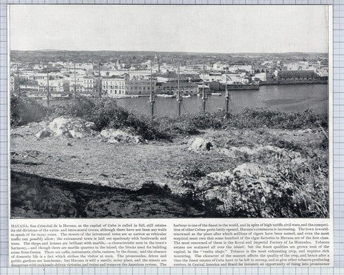 (5672) San Cristobel de la Havana Cuba  - c.1890s Cutting