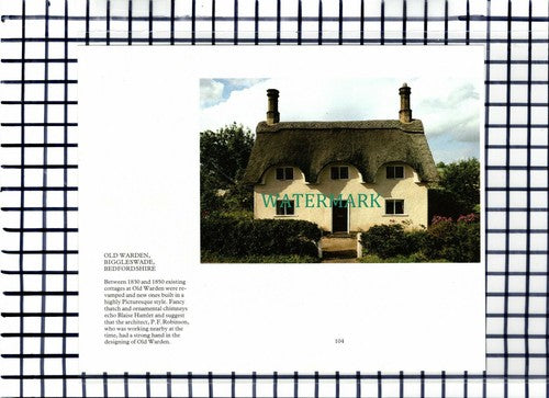 C7059)  Old Warden Biggleswade Cottage - 1980s Cutting