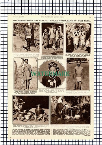 Gurkhas West Nepal  - 1952 Article