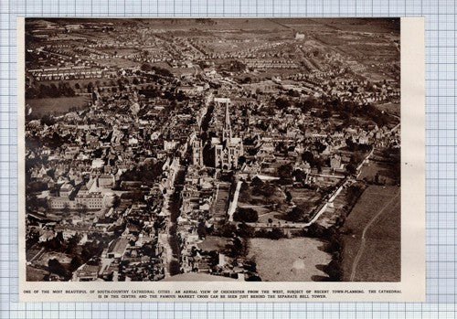 (5606) Chichester Aerial View -  1949 Cutting