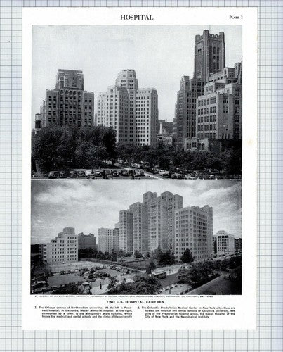Wesley Memorial Hospital Chicago United States- c.1960s Cutting / Print