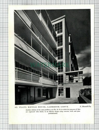 (6858) Speke Rd Gardens Liverpool / Kensal House Ladbrook Grove -  c.1945