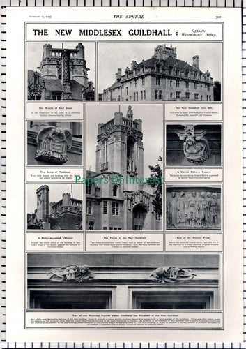 Middlesex Guildhall   -   1913 Article / Print