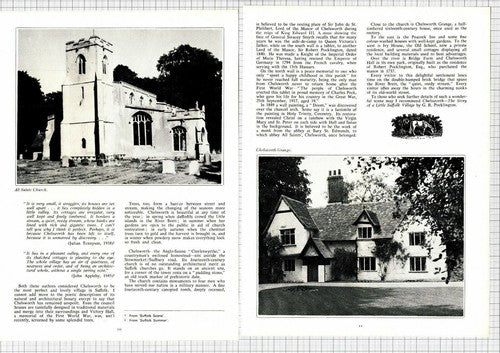 (923) Chelsworth Suffolk Peacock Inn SP Andrews  - 1973 Article