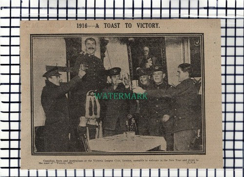 C6986) Victoria League Club London - 1916 Cutting
