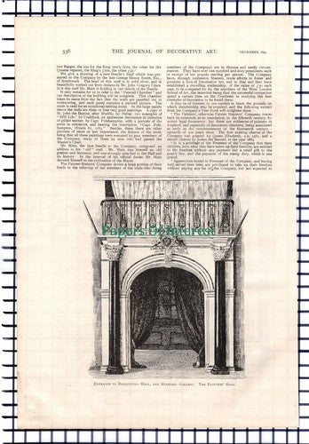 William Rome Master Painters Mr Main Beadle -  1899 Article
