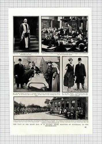 (6278) Right Hon W M Hughes Australia England Visit  World War One  - 1916 Clip