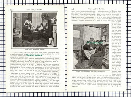 Normal College Norwood Blind Pupils Dr Campbell Helen Keller  - c.1909 Article