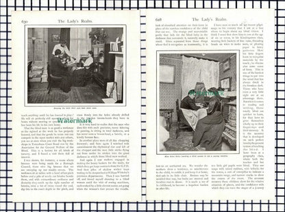 Normal College Norwood Blind Pupils Dr Campbell Helen Keller  - c.1909 Article