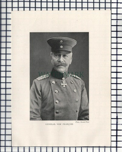 General Von Francois - c.1920s Print